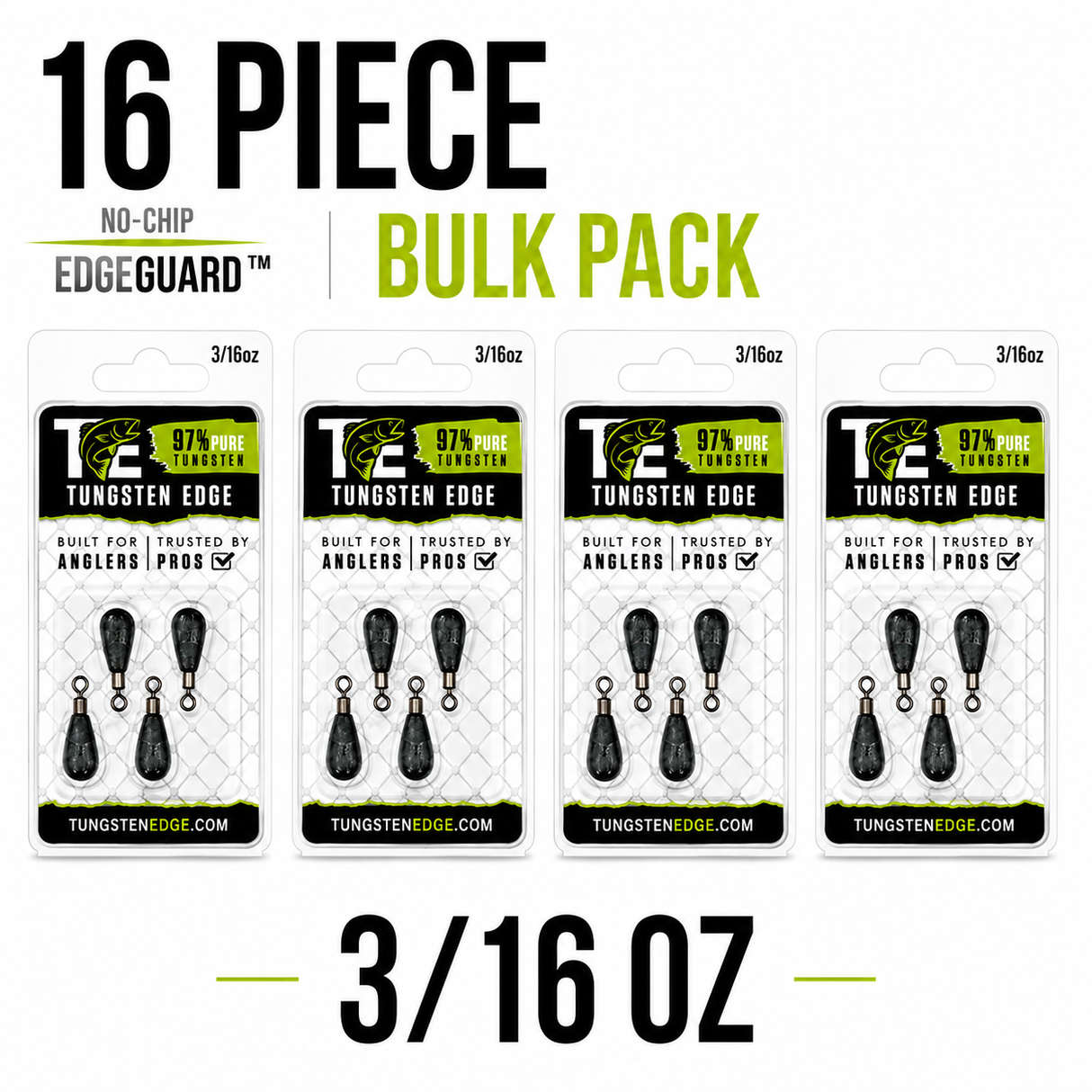 3/16 oz Tear Drop Free Rig Bundle