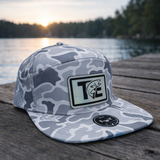 Tungsten Edge Osprey Performance Flat Bill – Old School Snow Camo