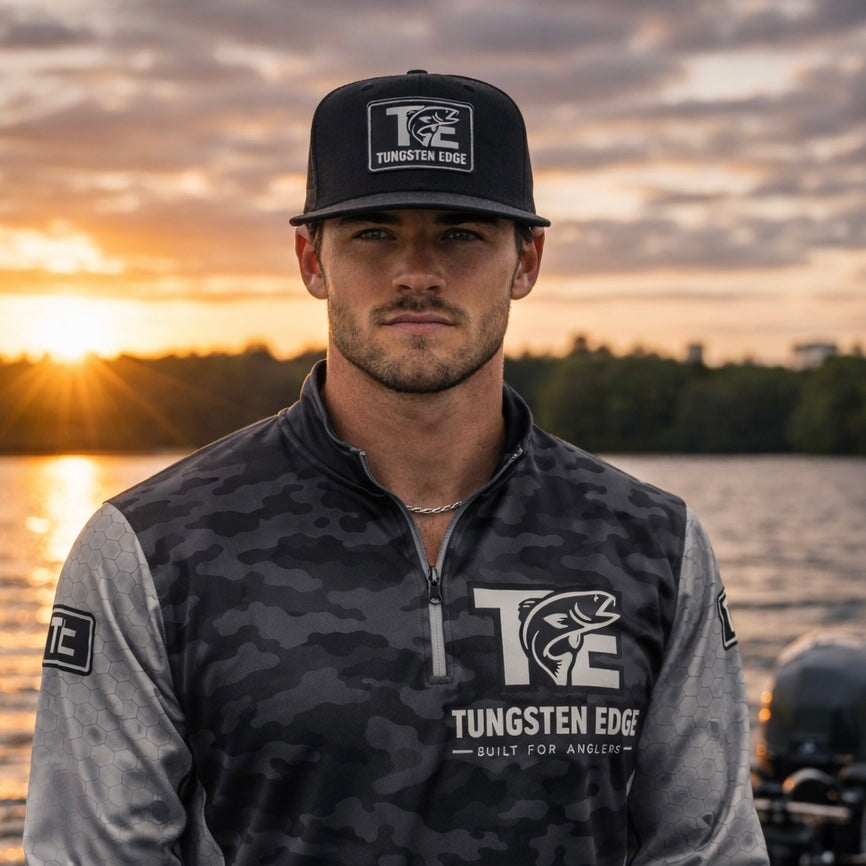 Tungsten Edge Osprey Performance Flat Bill – Black