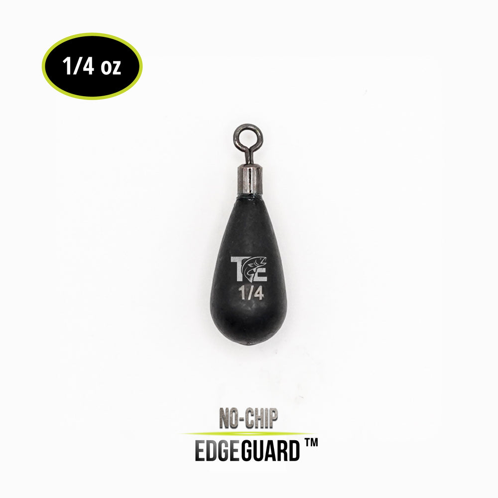 Tungsten Edge | Drop Shot Weight – Tear Drop Closed Eye – 1/4 oz (3 Pack)