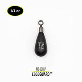 Tungsten Edge | Drop Shot Weight – Tear Drop Closed Eye – 1/4 oz (3 Pack)