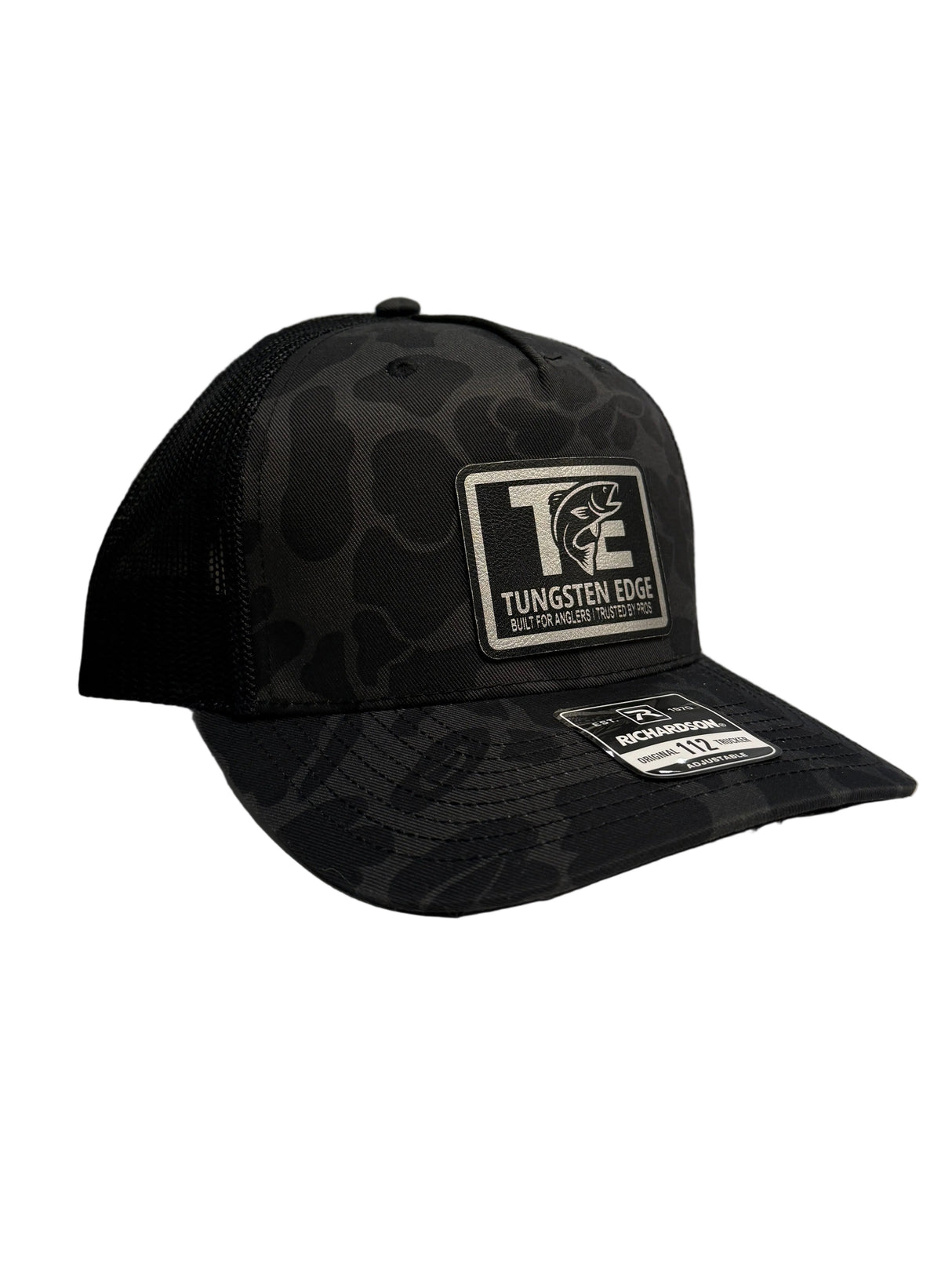 Richardson 112 Hat Leather Patch Bottomland Camo