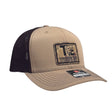 Beige and black cap with Tungsten Edge logo on a white background